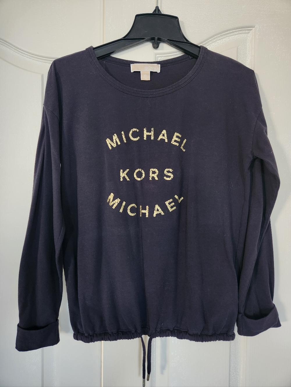 Michael Kors Gray Cotton Top Size XS